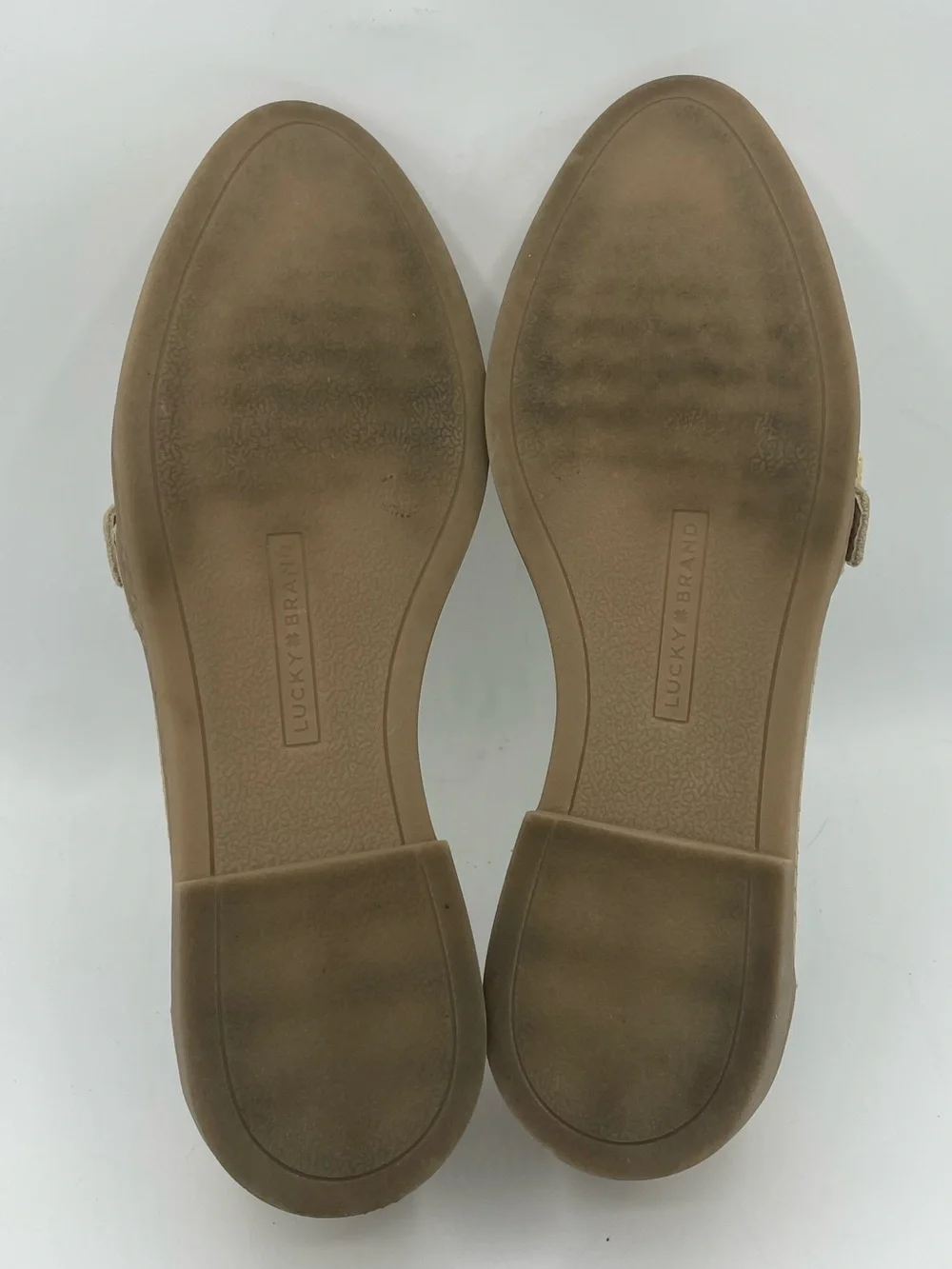 Lucky Brand Ryder’s Snake Embossed Leather Beige Textured Buckle Loafers